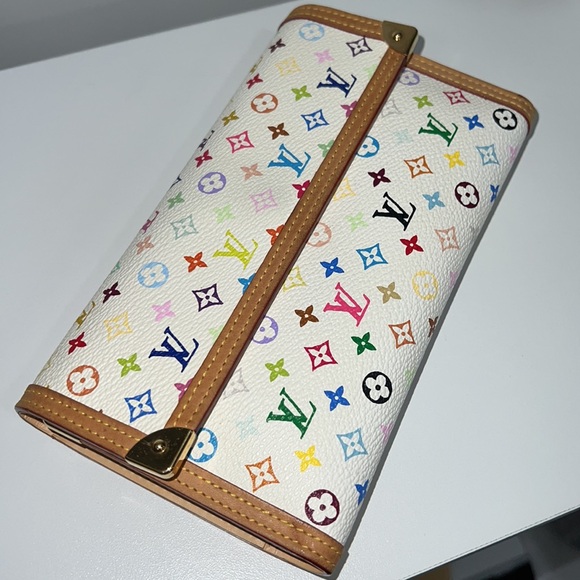Louis Vuitton × Murakami Limited Edition Monogram Multicolor Porte Tresor Wallet - Picture 10 of 13